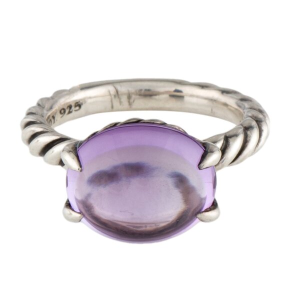 DAVID YURMAN AMETHYST STERLING SILVER 925 COLOR CLASSICS COCKTAIL RING - Picture 4 of 8